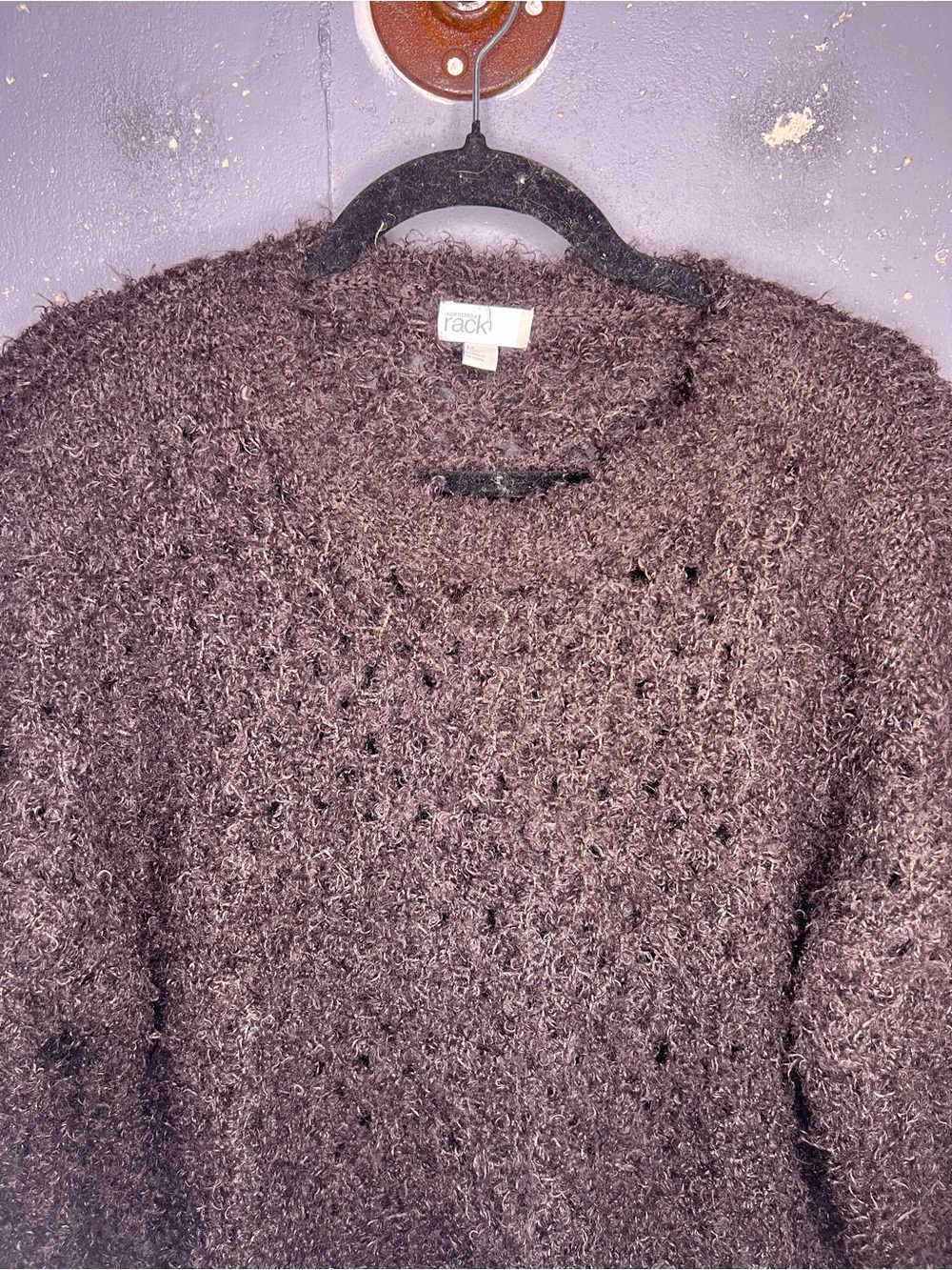Fuzzy Crewneck Women's Sweater - Medium - Picture 2 of 5